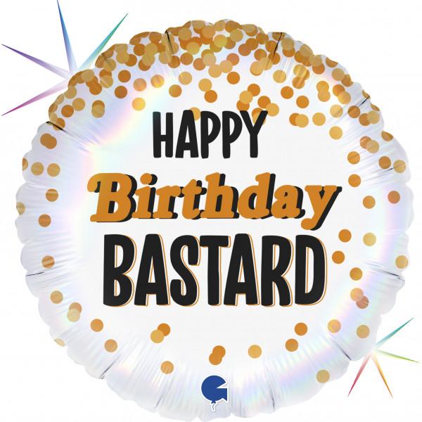 Happy Birthday Bastard Foil Balloon