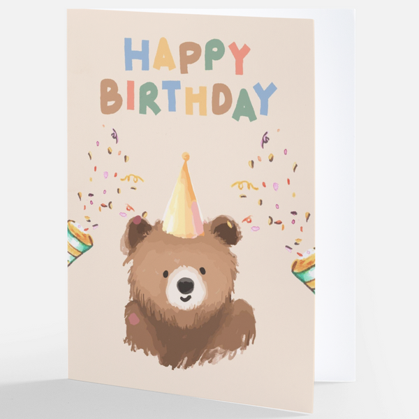 Happy Birthday Bear Card