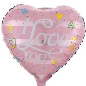 I Love You Pink Foil Balloon