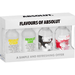 Absolut Vodka Four Mini Flavour Mix (50ml)