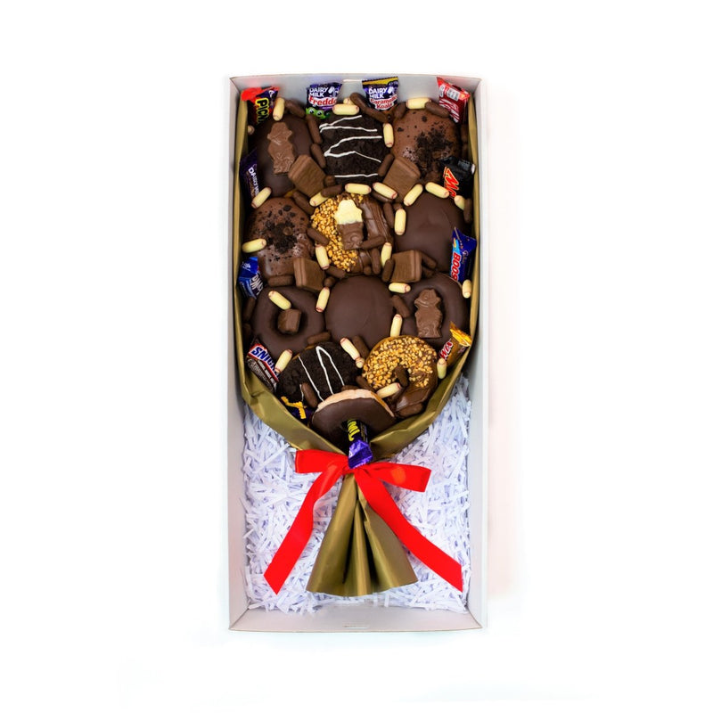 Double Choc Donut Bouquet - Yummy Box