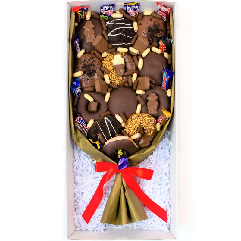 Double Choc Donut Bouquet - Yummy Box