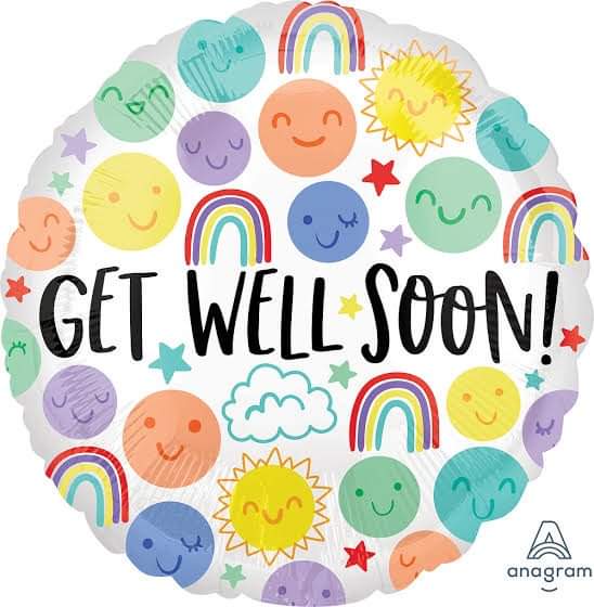 Get Well Soon Foil Balloon - Yummy Box