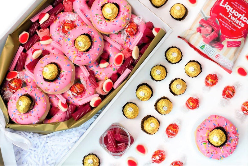 Pink Donut Bouquet - Yummy Box