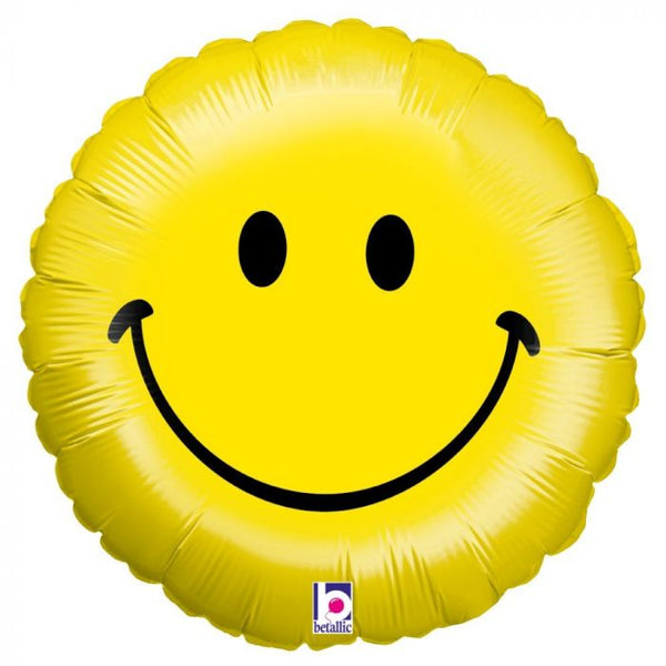 Smiley Face Foil Balloon - Yummy Box