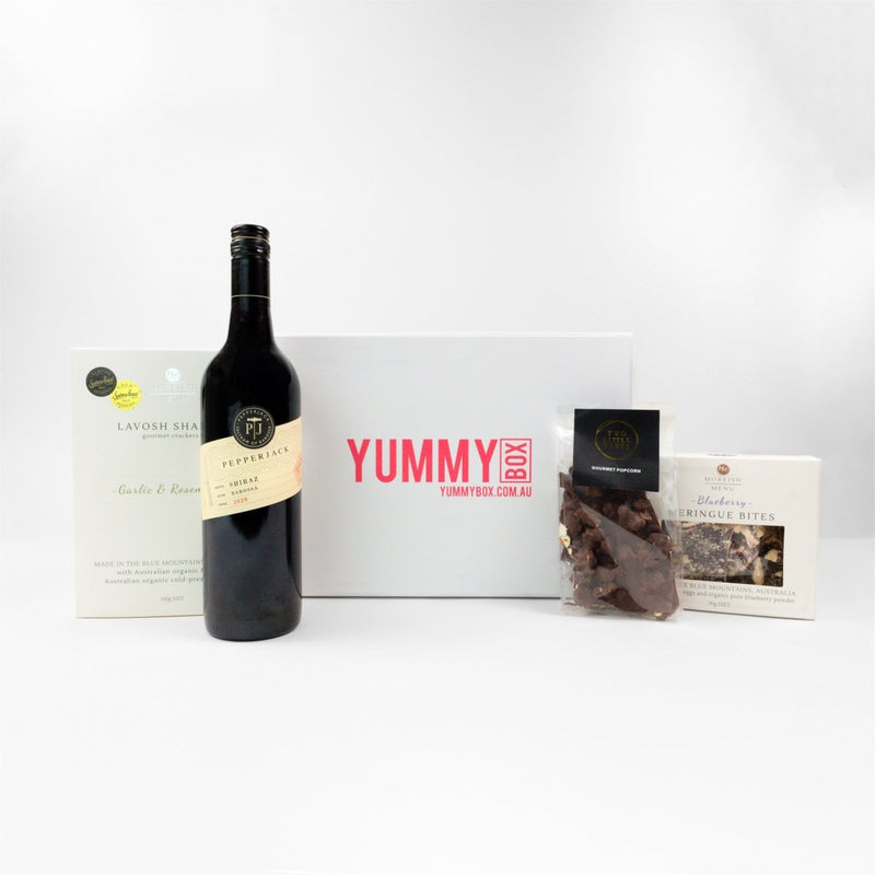 Wine & Snacks Hamper - Yummy Box